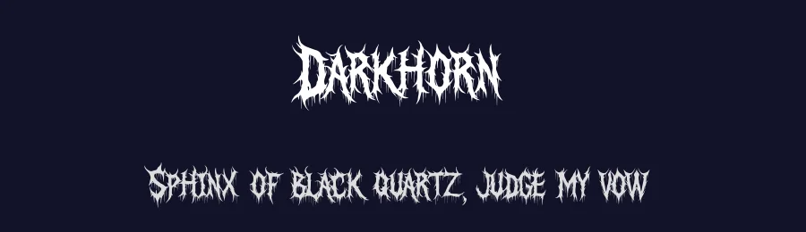 Darkhorn by Muhammad Yafinuha — Blackletter Font — thumbnail 2