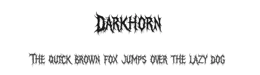 Darkhorn by Muhammad Yafinuha — Blackletter Font