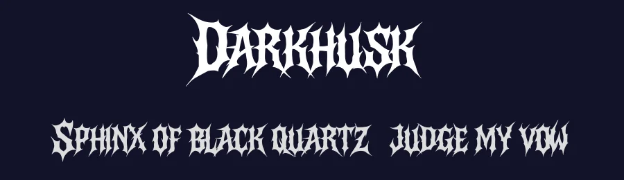Darkhusk by Muhammad Yafinuha — Blackletter Font — thumbnail 2