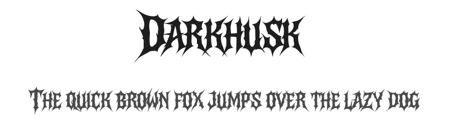 Darkhusk by Muhammad Yafinuha — Blackletter Font