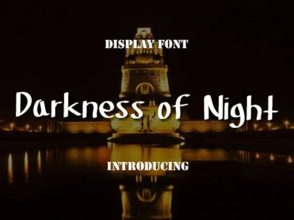 Darkness of Night Font by rangkaiaksara — Script Handwritten Font