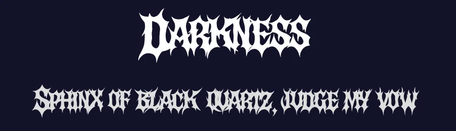 Darkness by Muhammad Yafinuha — Blackletter Font — thumbnail 2