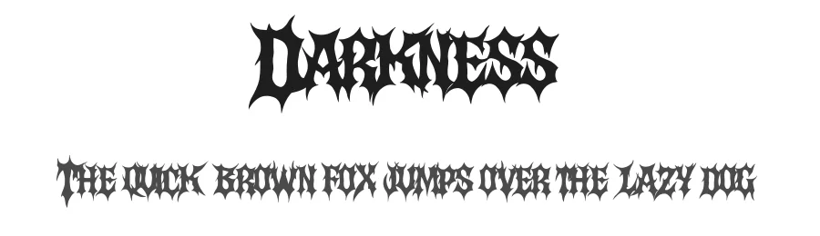 Darkness by Muhammad Yafinuha — Blackletter Font