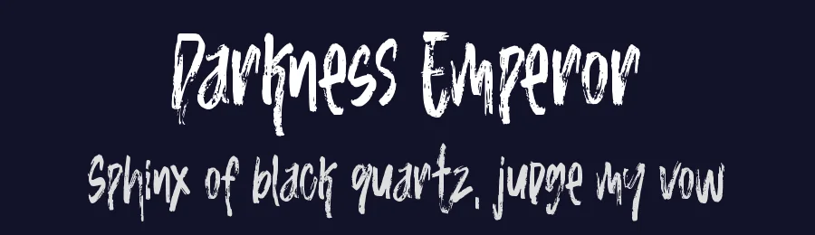 Darkness Emperor by Horror Font — Decorative Font — thumbnail 2