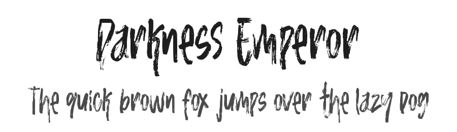 Darkness Emperor by Horror Font — Decorative Font