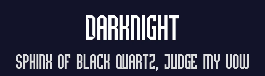 Darknight by Din Studio — Display Font — thumbnail 2
