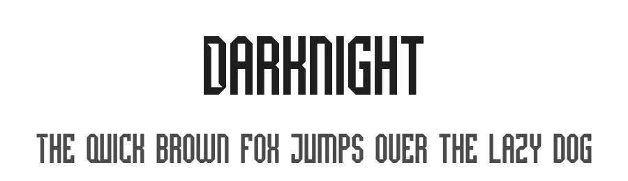 Darknight by Din Studio — Display Font