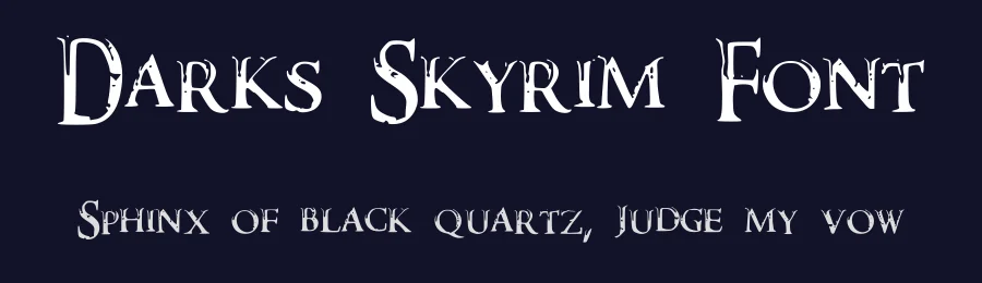 Darks Skyrim Font by DarkX ShadowX21 — Blackletter Font — thumbnail 2