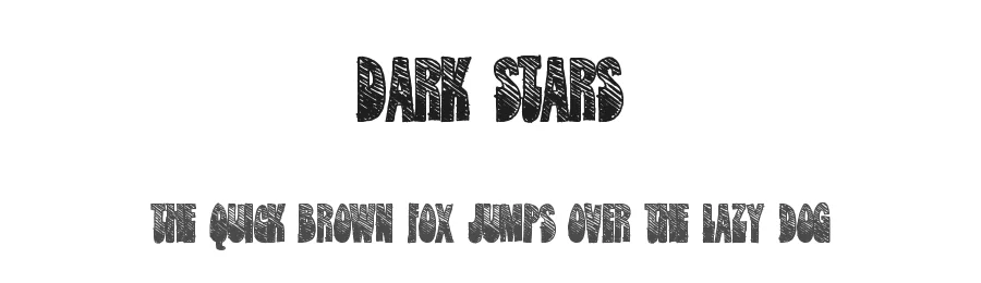 Dark Stars by Xerographer Fonts — Decorative Font