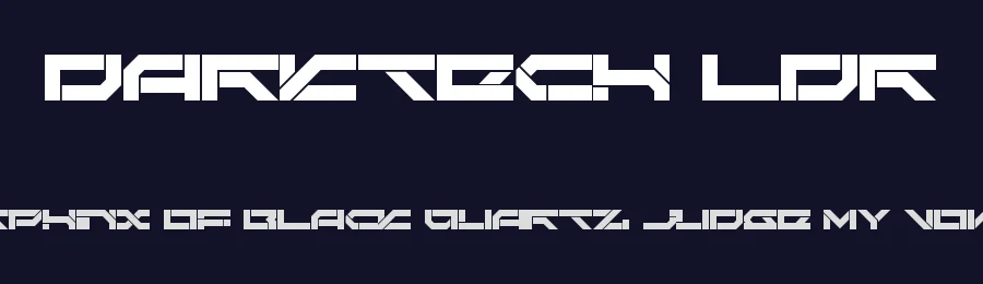 Darktech LDR by Neoqueto — Display Font — thumbnail 2