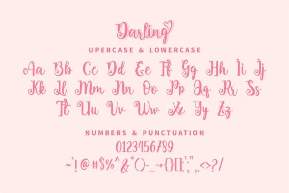 Darling Font by GFRcreative by GFRcreative — Script Handwritten Font — thumbnail 4