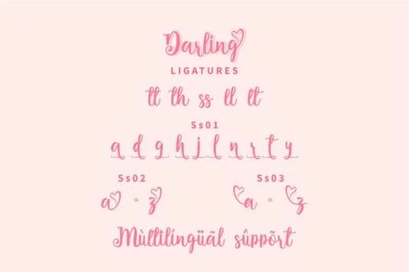 Darling Font by GFRcreative by GFRcreative — Script Handwritten Font — thumbnail 5