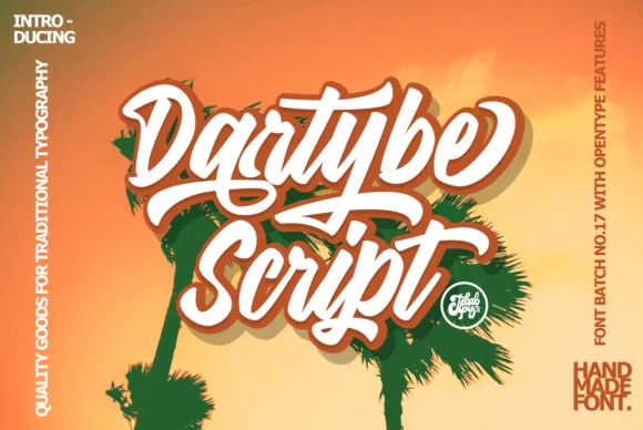 Dartybe Font by Tebaltipis.std — Script Handwritten Font