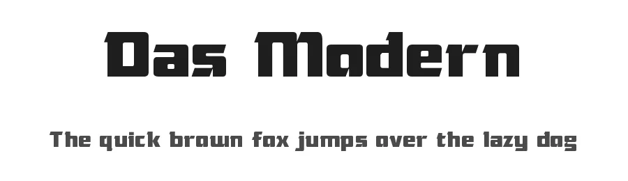 Das Modern by Intellecta Design — Display Font