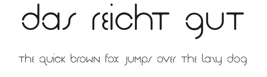 Das Reicht Gut by Matt Perkins โ Sans Serif Font
