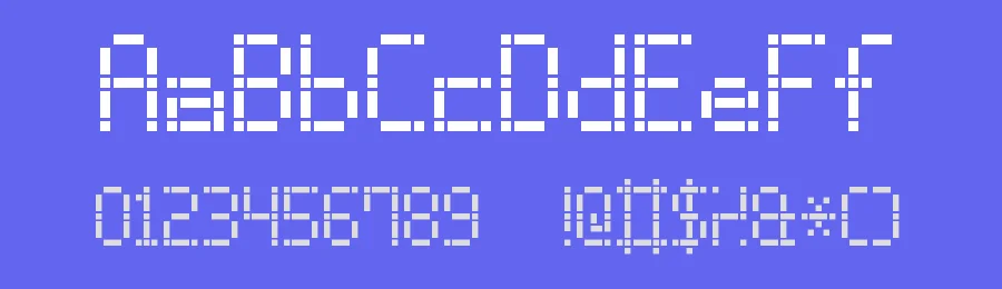Dash Dot LCD-7 by Style-7 — Display Font — thumbnail 3