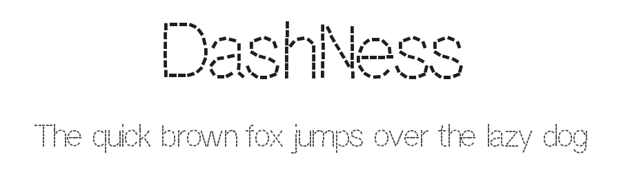 DashNess by Vanessa Bays β Decorative Font