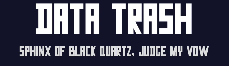 Data Trash by pOPdOG fONTS — Decorative Font — thumbnail 2