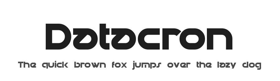 Datacron by Pixel Sagas — Display Font