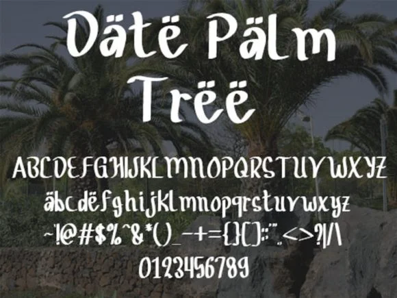 Date Palm Tree Font by scriptstrategy — Script Handwritten Font — thumbnail 5