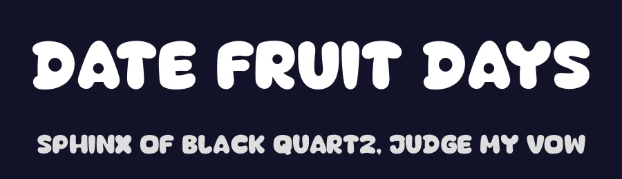 Date Fruit Days by Khurasan — Decorative Font — thumbnail 2