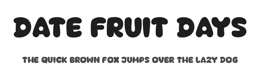 Date Fruit Days by KhurasanΒ β Decorative Font