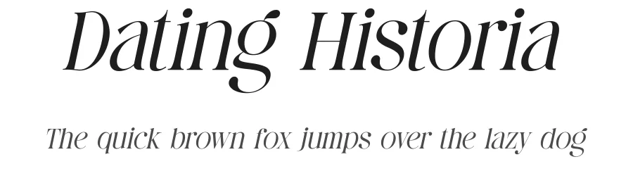 Dating Historia