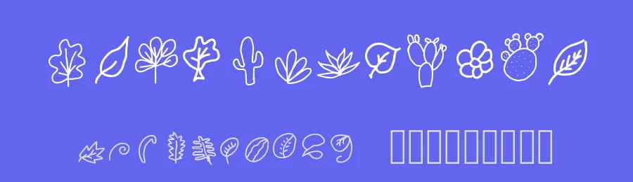 Daun by Werdi Nur — Dingbats Font — thumbnail 3