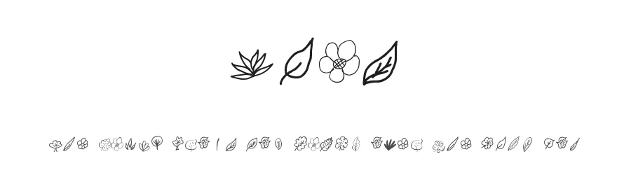 Daun by Werdi Nur — Dingbats Font