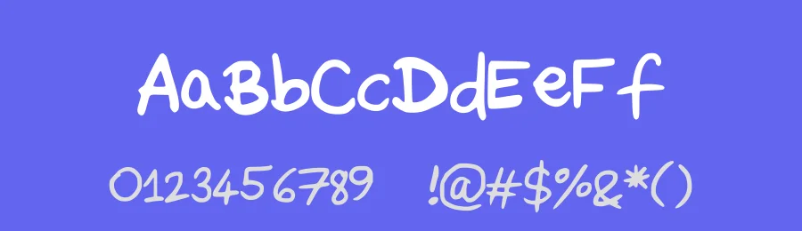 Daveys Doodleface by Davey D. Doodlebug — Script Handwritten Font — thumbnail 3