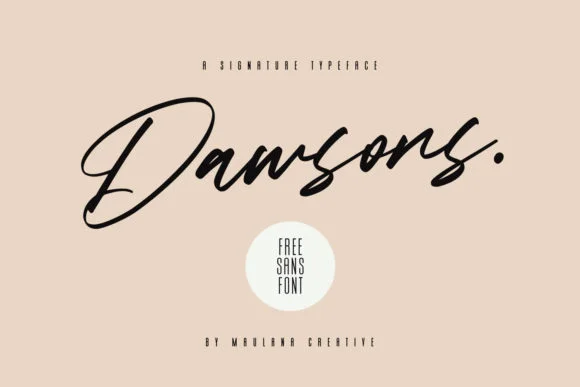 Dawsons Font by Maulana Creative — Script Handwritten Font