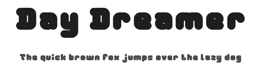 Day Dreamer by weknow — Display Font