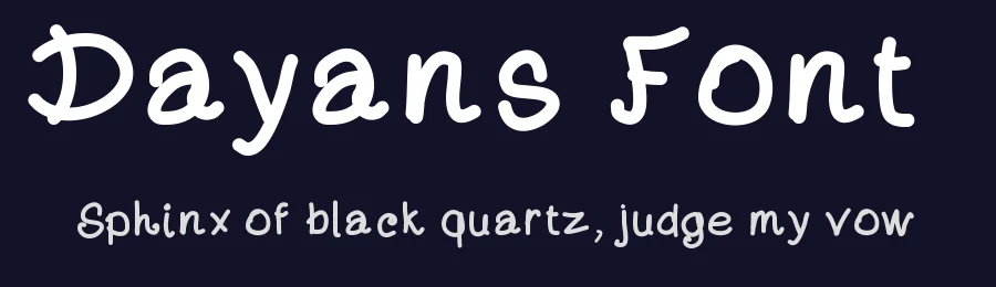 Dayans Font by Dayan Marquina — Script Handwritten Font — thumbnail 2