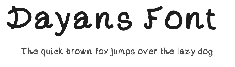 Dayans Font