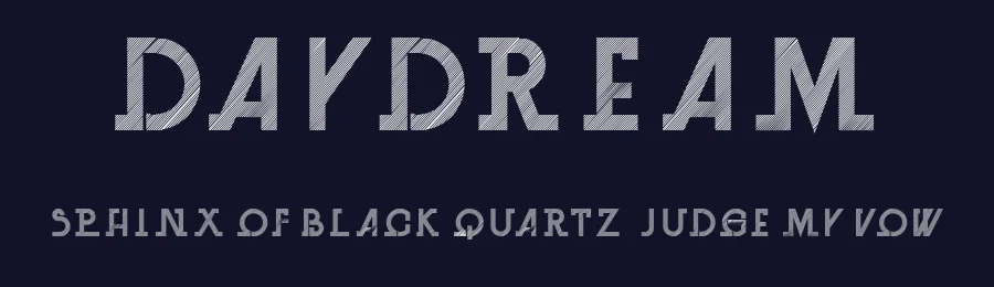 Daydream by Vladimir Nikolic — Decorative Font — thumbnail 2