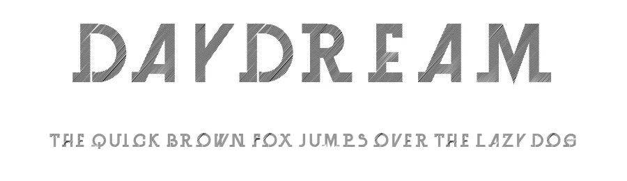 Daydream by Vladimir Nikolic β Decorative Font