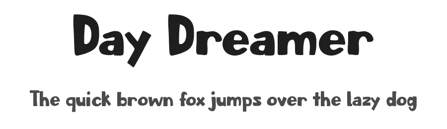 Day Dreamer by Tokopress β Decorative Font