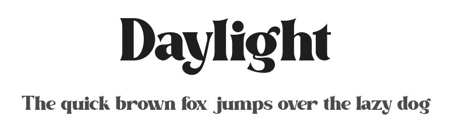 Daylight by Kong Font — Decorative Font