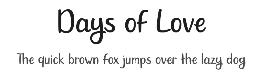 Days of Love