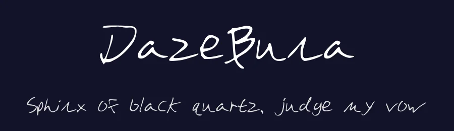 DazeBuna by Dracowolf — Script Handwritten Font — thumbnail 2