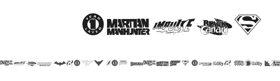 DC Comics by The Wondermaker — Dingbats Font