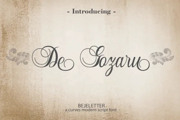 De Gozaru Font by bijeh.studio — Script Handwritten Font