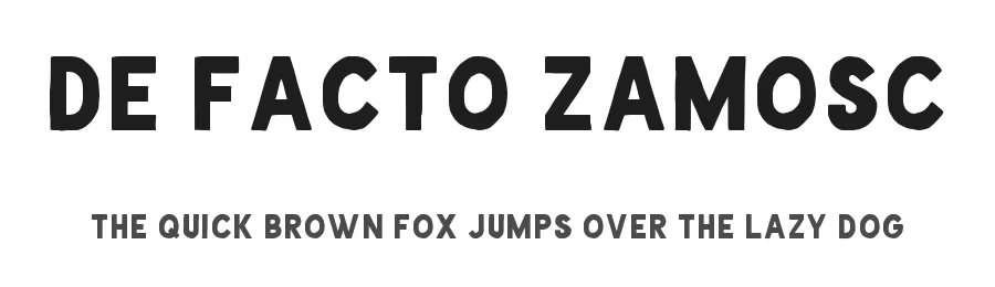 De Facto Zamosc by Graphicfresh — Decorative Font