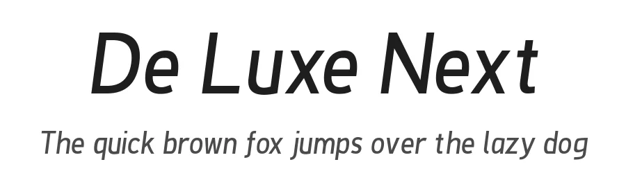 De Luxe Next by Dichi β Sans Serif Font