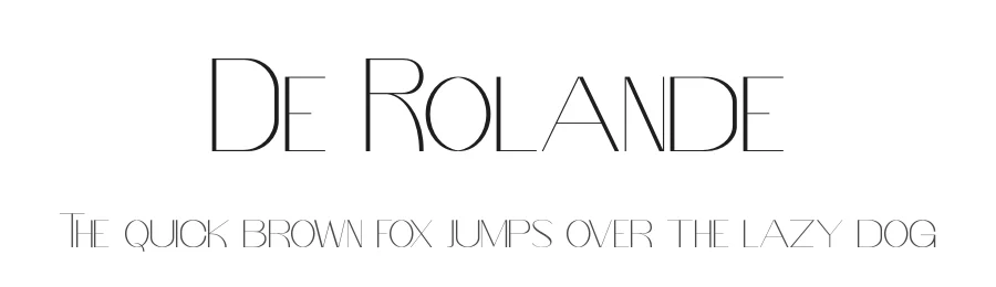 De Rolande by PutraCetol Studio — Sans Serif Font