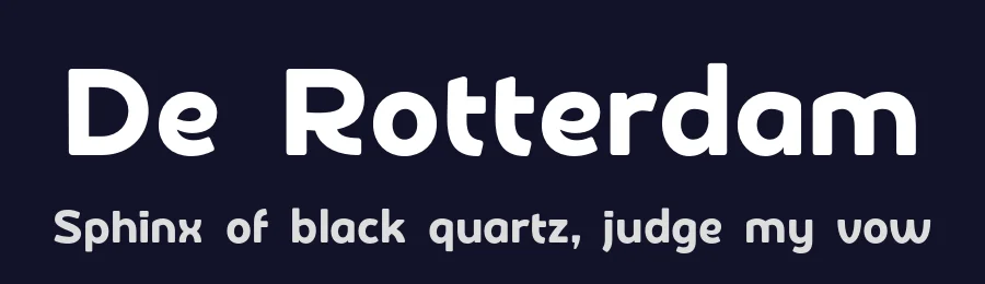 De Rotterdam by Roland Huse Design — Sans Serif Font — thumbnail 2