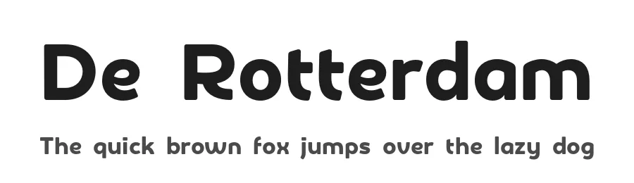 De Rotterdam by Roland Huse Design — Sans Serif Font