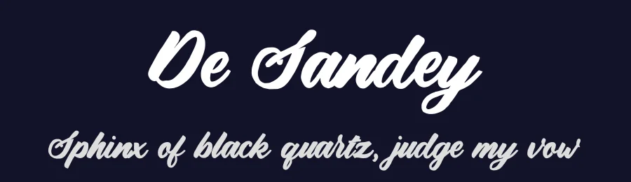 De Sandey by Rochart Studio — Script Handwritten Font — thumbnail 2