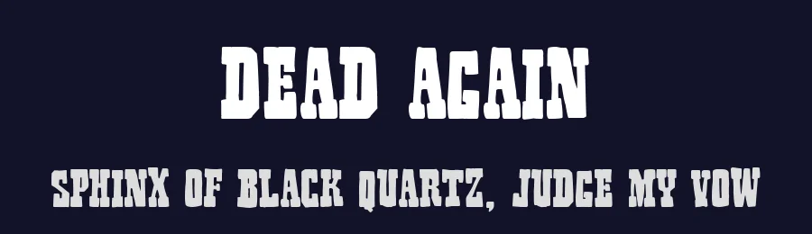 Dead Again by Woodcutter — Decorative Font — thumbnail 2