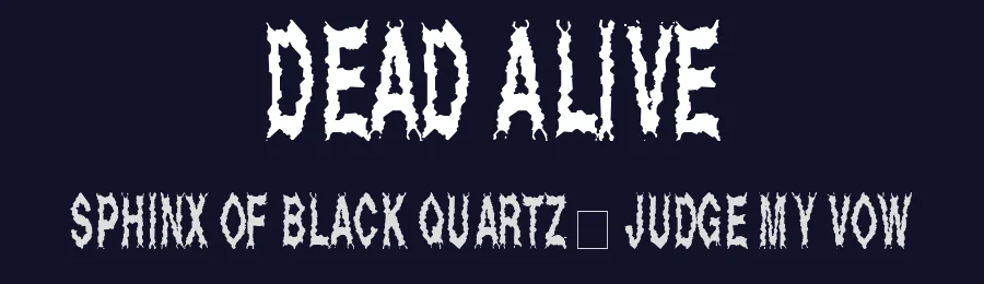 Dead Alive by Spork Thug Typography — Decorative Font — thumbnail 2